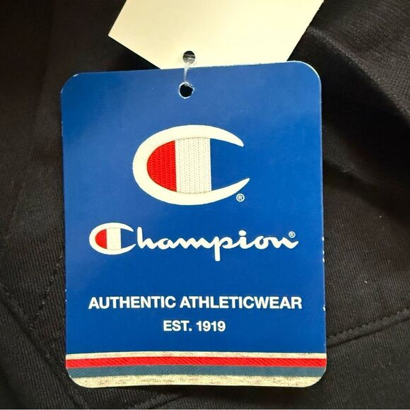 New With Tags Champion Black Pullover with Pink and White Logo Size XL - Picture 9 of 10